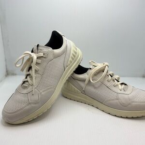 Ecco Men's Astir Lite Lace White Leather Sneaker Fluidform EU 44 Size 10-10.5